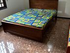 Teak Bed and Mattress