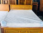 Teak Bed Arpico Flexiform Spring Mattress 6x5 AF2620