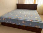 Teak Bed with Mattress