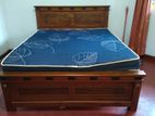 Teak Bed - Queen Size with Mattress