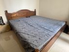 Teak Bed with Damro Mattress