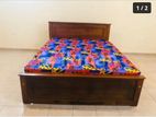 Teak Bed with Dl Mattress 6ft *5ft