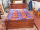 Teak Bed with Double Layer Mattress 6ft *5ft