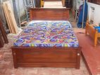 Teak Bed With Hybrid Mattress Arpico 6ft *5ft