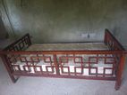 Teak Bed with Spring Mattress