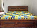 Teak Bed with Mattress