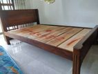 Teak Bed with Mattress