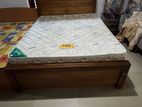 Teak Bed with Mattress