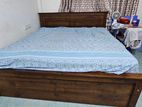 Teak Bed with Mattress