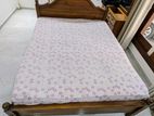 Teak Bed with Mattress for Sale in Kadawatha