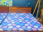 Teak Bed with Triple Layer Mattress 5x6 TT1401