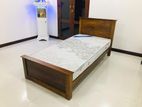 Teak box bed 6x3ft with spring mattress