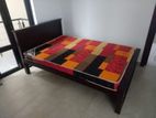 Teak Box Bed with Arpico 5 Layer Hybrid Mattress 6 by 4