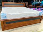 Teak Box Bed with Arpico 7 Inch Spring Mettres (6*6) Code 88337