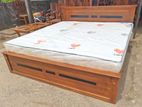 Teak Box Bed with Arpico 7 Inch Spring Mettres (6*6)code 83757