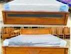 Teak Box Bed with Arpico 7 Inch Spring Mettres (6*6)code 83847