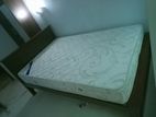 Teak Box Bed with Arpico Spring Mattress 6 by 4