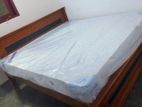 Teak Box Bed with Arpico Spring Mattress