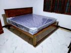 Teak Box Bed With Arpico Spring Mattresses .72"*60".