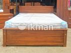 Teak Box Bed with Arpico spring mettres (5*6) 83377