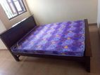 Teak Box Bed with Mattress