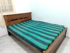 Teak Box Bed with Mattress