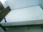 Teak Box Bed with Piyestra Spring Mattress 6 by 4