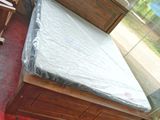 Teak Box Bed with Piyestra Spring Mattress 6by 5