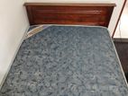 Teak Box Bed with Spring Mattress