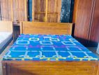 Teak Box Bed With Triple Layer Mattress 72x72 TBB2001