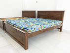 Teak Box Beds 72x60" with Mattress