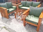 Teak Box Large Sofa Set with Stone Table Code 83736