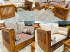 Teak Box Sofa Set with Stone Table Code 93836