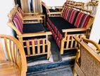 Teak Chair Set with Stool