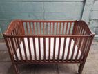 Teak Cot with Mattress