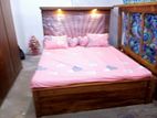 Teak Cushion Bed with Arpico Spring Mettres