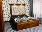 Teak Cushion Bed With Arpico Springs Mattres