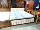 Teak Cushioned Box Bed 60x72 TCB0901