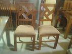 Teak Custion Cross Chair