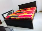 Teak Dark Box Beds with Mattress 6*5'