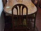 Teak Dining Tabel with 6 Chairs