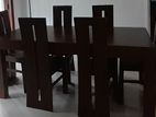 Teak Dining Table + 6 Chairs