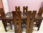 Teak Dining Table with 6 Chairs