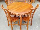 Teak Dining table and 4 chairs code 8&337