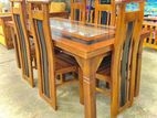 Teak Dining Table and 6 Chairs Code 83837