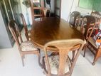 Teak Dining Table with 6 Chairs