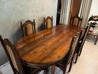 Teak Dining Table and 6 Nos Nadun Chairs