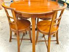 Teak Dining Table and Heavy 4 Chairs Code 83736