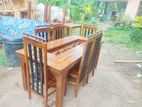 Teak Dining Table Chairs 4ftx3ft TDT0107