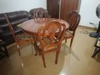 Teak Dining Table with Chairs